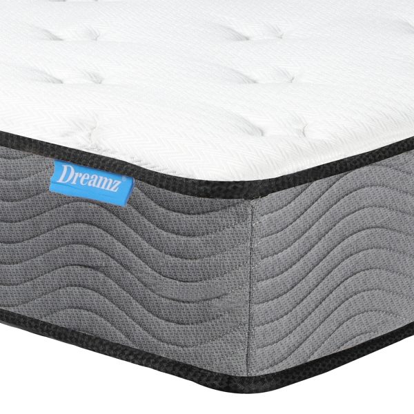 Ashland Spring Mattress Pocket Bed Top Coil Sleep Foam Extra Firm 23CM – KING SINGLE