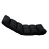 Adjustable  Floor Gaming Lounge Line  Chair 100 x 50 x 12cm – Black