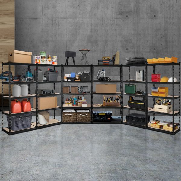 1.5M Garage Shelving Warehouse Rack Pallet Racking Storage Shelf Charcoal