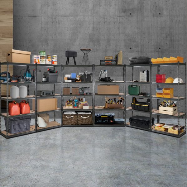 1.5M Garage Shelving Warehouse Rack Pallet Racking Storage Shelf Charcoal