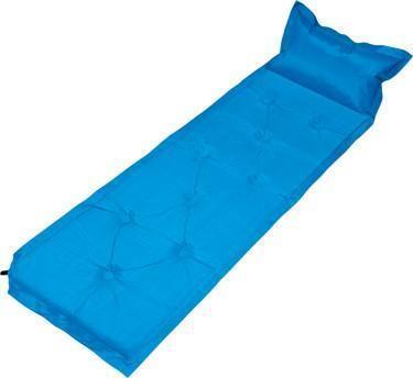 Trailblazer 9-Points Self-Inflatable Polyester Air Mattress With Pillow – Blue