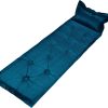 Trailblazer 9-Points Self-Inflatable Polyester Air Mattress With Pillow – Blue