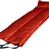 Trailblazer Self-Inflatable Foldable Air Mattress With Pillow – Red