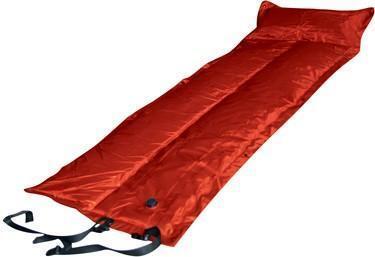 Trailblazer Self-Inflatable Foldable Air Mattress With Pillow – Red