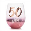 40th Birthday Blush Stemless