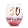 40th Birthday Blush Stemless
