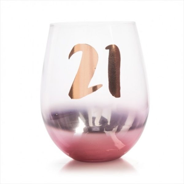 40th Birthday Blush Stemless