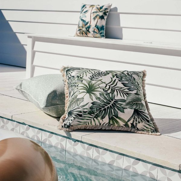 Cushion Cover-With Piping-Lunar Pale Mint – 35×50 cm
