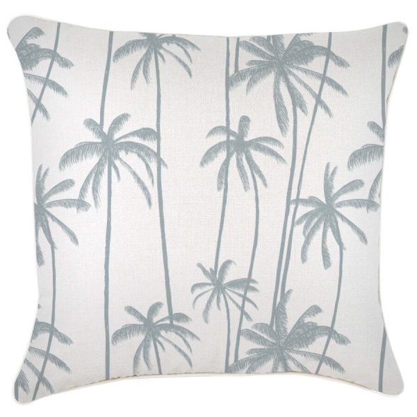 Cushion Cover-With Piping-Tall-Palms-Smoke – 60×60 cm