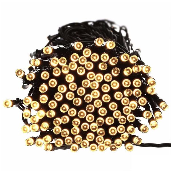 Solar Powered LED Fairy String Lights Outdoor Garden Party Wedding Controller – 25 M, Multicolor