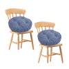 2X Yellow Round Cushion Soft Leaning Plush Backrest Throw Seat Pillow Home Office Decor