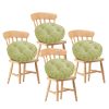 4X Yellow Round Cushion Soft Leaning Plush Backrest Throw Seat Pillow Home Office Decor