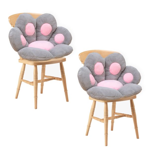 70cm Mint Blue Paw Shape Cushion Warm Lazy Sofa Decorative Pillow Backseat Plush Mat Home Decor