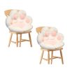 2X 70cm  Pink Paw Shape Cushion Warm Lazy Sofa Decorative Pillow Backseat Plush Mat Home Decor