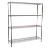 Modular Chrome Wire Storage Shelf 1500 x 600 x 1800 Steel Shelving