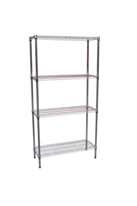 Modular Chrome Wire Storage Shelf 1500 x 600 x 1800 Steel Shelving