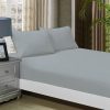 1000TC Ultra Soft Fitted Sheet & Pillowcase Set – King Single Size Bed – Charcoal