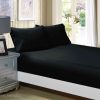 1000TC Ultra Soft Fitted Sheet & Pillowcase Set – King Single Size Bed – Charcoal
