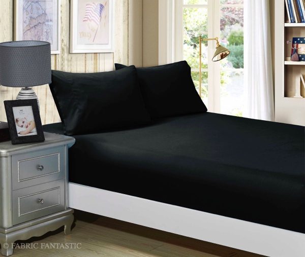 1000TC Ultra Soft Fitted Sheet & Pillowcase Set – King Single Size Bed – Charcoal