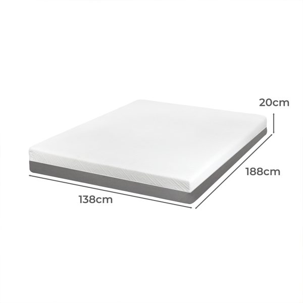 Memory Foam Mattress Double Egg Crate Gel HD Medium Firm Soft 20CM