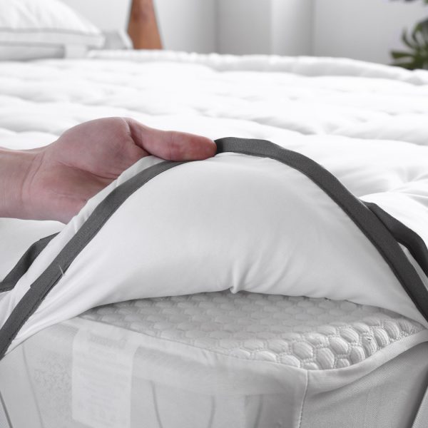 Bedding Luxury Pillowtop Mattress Topper Mat Pad Protector Cover – QUEEN