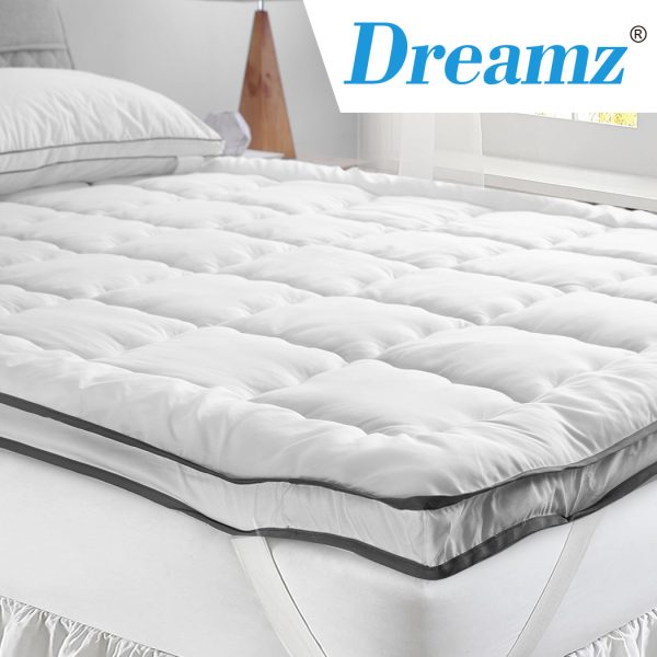 Bedding Luxury Pillowtop Mattress Topper Mat Pad Protector Cover – QUEEN