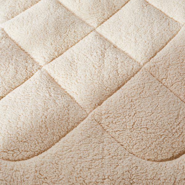 Mattress Topper 100% Wool Underlay Reversible Mat Pad Protector – QUEEN