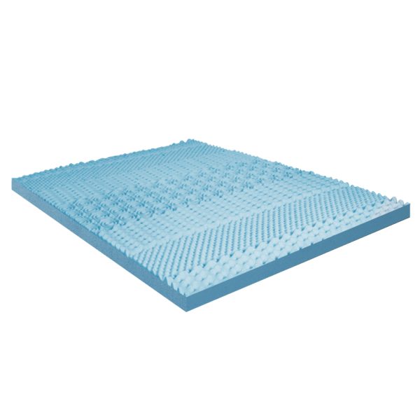 7-Zone Cool Gel Mattress Topper Memory Foam Removable Cover – QUEEN, 5 cm