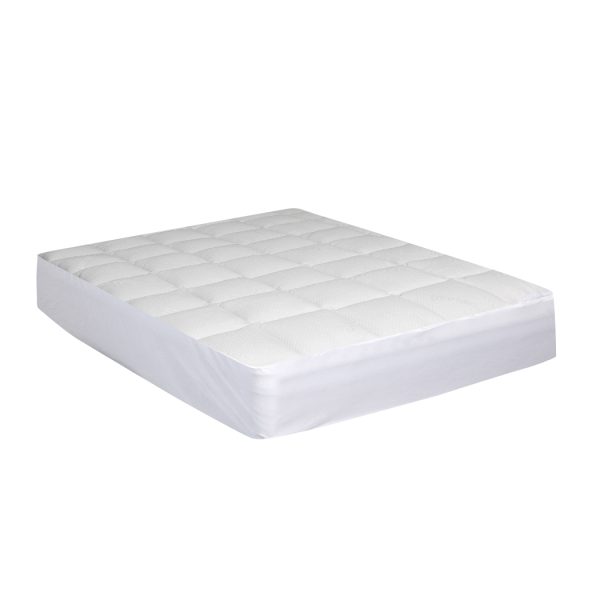 Mattress Protector Luxury Topper Bamboo Quilted Underlay Pad – KING