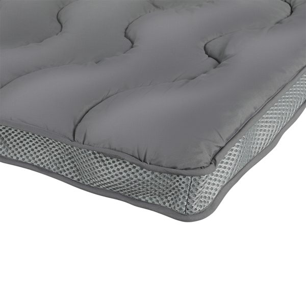 Pillowtop Mattress Topper Protector Bed Luxury Mat Pad Home Cover – SINGLE