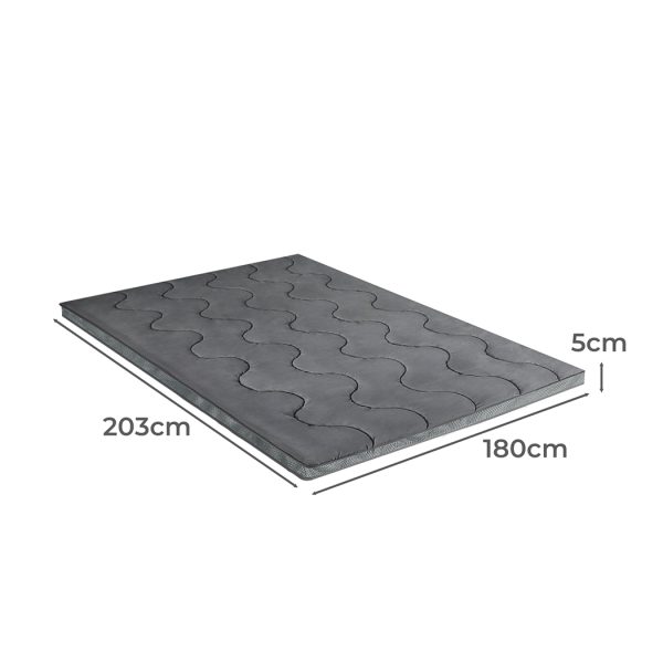 Pillowtop Mattress Topper Protector Bed Luxury Mat Pad Home Cover – SINGLE