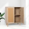 Storage Cabinet Rattan Dresser Chest of Drawers Tallboy Wooden Cabinet