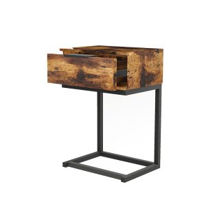 Hayden Bedside Tables Drawers Side Table Wood Nightstand Storage Cabinet Unit