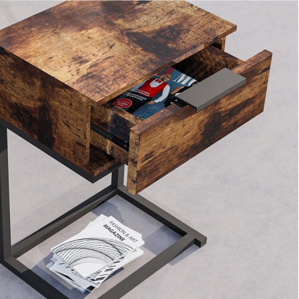 Hayden Bedside Tables Drawers Side Table Wood Nightstand Storage Cabinet Unit