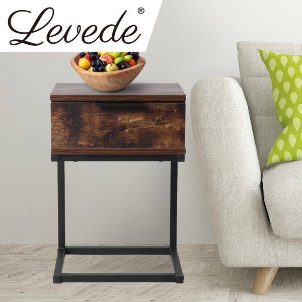 Hayden Bedside Tables Drawers Side Table Wood Nightstand Storage Cabinet Unit
