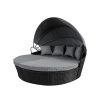 Day Bed Sofa Daybed Outdoor Garden Sun Lounge Furniture Wicker Round 3pcs