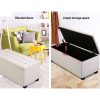 Large Fabric Storage Ottoman – Beige
