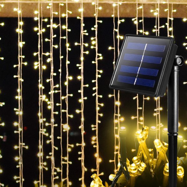 200LED String Solar Powered Fairy Lights Garden Christmas Decor Warm White – 35 M