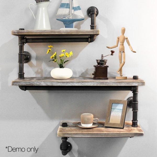 Floating DIY Pipe Shelf 3 Tiers – IONA