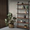 Rustic Wall Shelves Display Bookshelf Industrial DIY Pipe Shelf Brackets – 200x25x90 cm