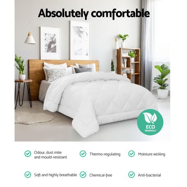 Bedding Microfibre Bamboo Microfiber Quilt – KING, 700 GSM