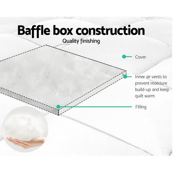 Bedding Microfibre Bamboo Microfiber Quilt – KING, 700 GSM