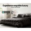 Bedding Faux Mink Quilt Charcoal – SUPER KING