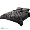 Bedding Faux Mink Quilt Charcoal – SUPER KING