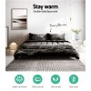 Bedding Faux Mink Quilt Charcoal – SUPER KING