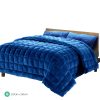 Bedding Faux Mink Quilt Teal – QUEEN