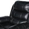 1R Seater Finest Leatherette Recliner Feature Console LED Light Ultra Cushioned