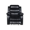 1R Seater Finest Leatherette Recliner Feature Console LED Light Ultra Cushioned