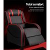 Recliner Chair Gaming Chair Leather Black Serik