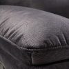 Rutherglen 5 Seater Corner Couch Velvet Grey Fabric Recliner Sofa Lounge Set with Quilted Back Cushions